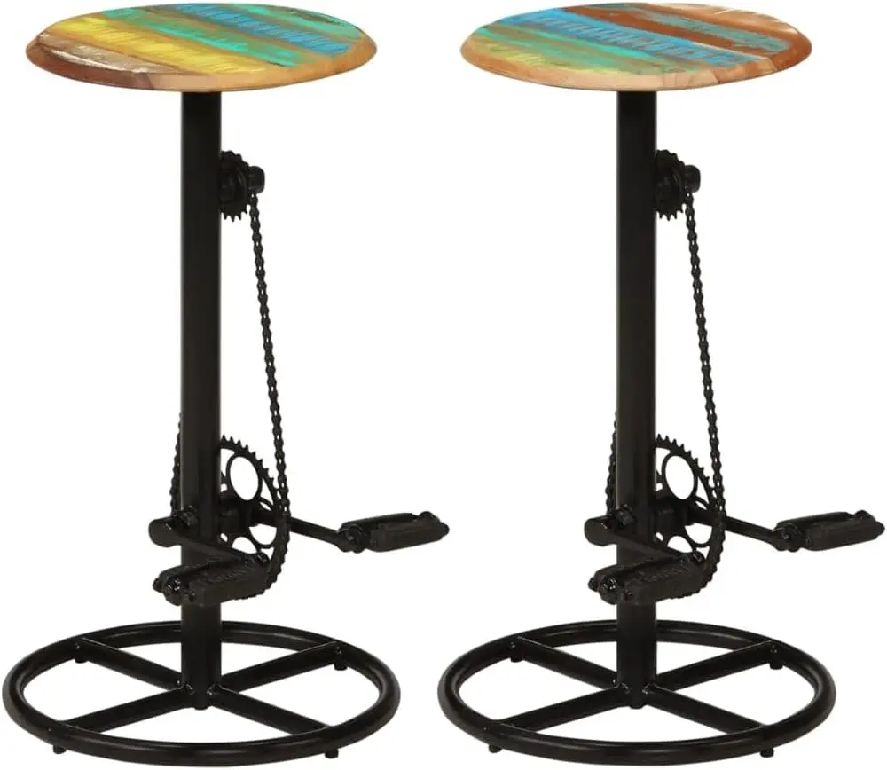 Home Bar Stools - バーチェア2脚、キッチンカウンターチェア、コーヒーショップチェア、ガーデンチェア、ビストロチェア、丸型スツール、家庭用キッチンアイランド、オフィス用