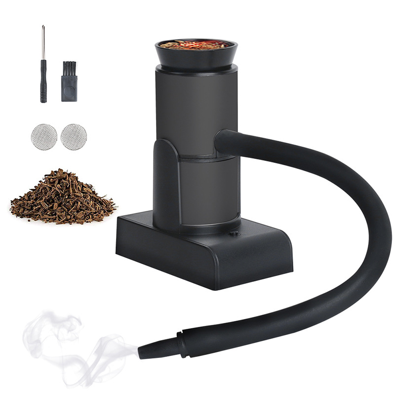 Smoking Gun Kit - ポータブルカクテルスモーカーキット、ウッドチップ付きスモーキングガン、ステーキ、肉、BBQ、バーベキューグリル、ドライフルーツ用フードスモーカー