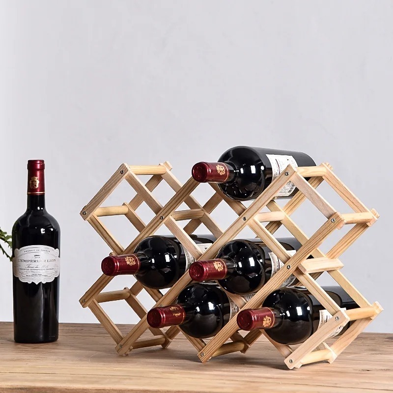 Home Bar Setup - 積み重ね可能なワイン収納棚 3、5、6、10 ボトル木製ワイン棚ホームバー用品ワインキャビネットバーツール