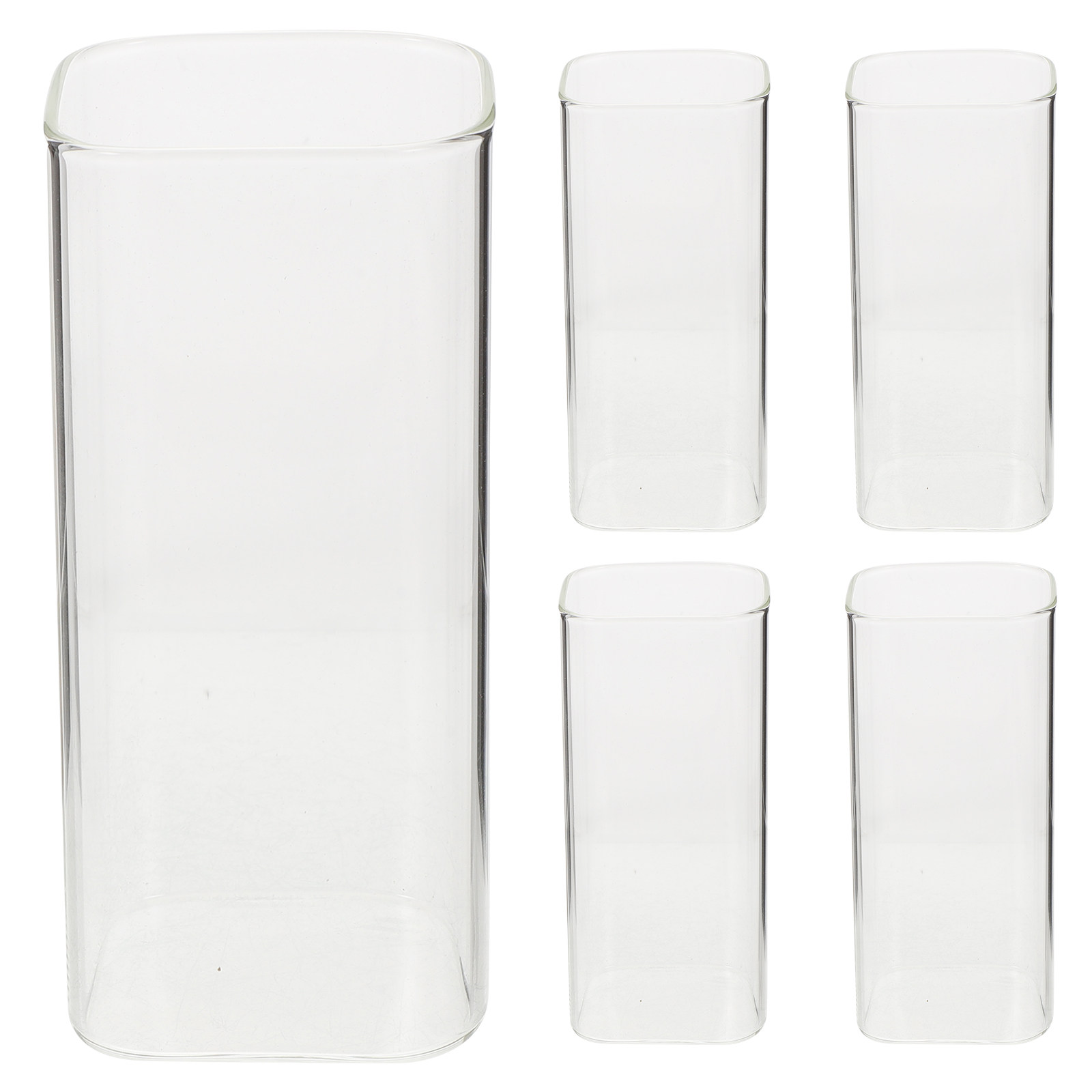 5個入りガラスカップセット プレミアム厚手透明ドリンクカップ - Home Bar Set のレビューと価格