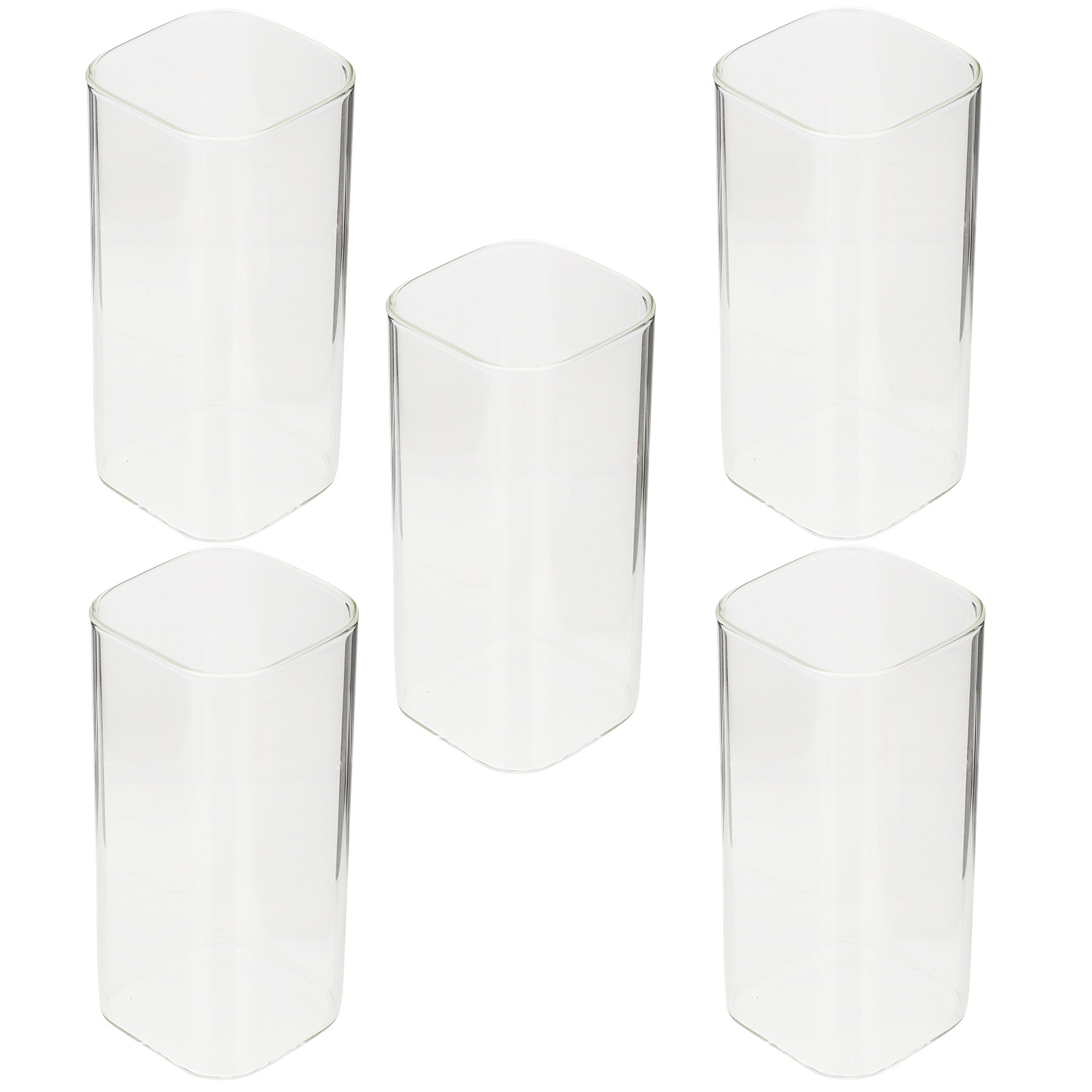 5個入りガラスカップセット プレミアム厚手透明ドリンクカップ - Home Bar Set のレビューと価格