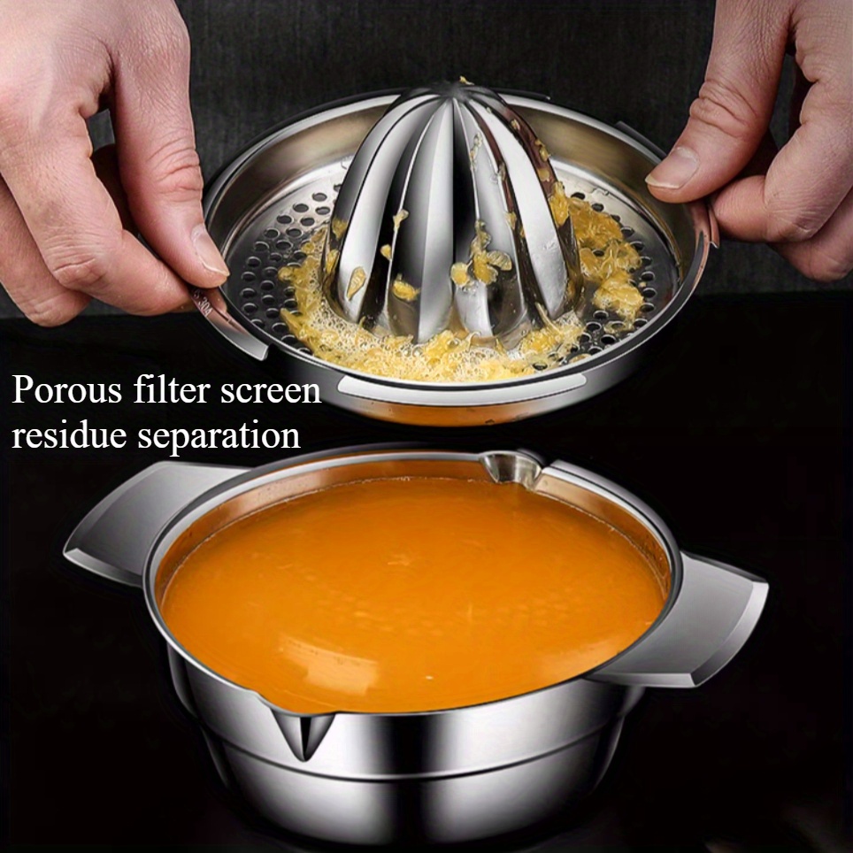手動ステンレス製レモンオレンジ絞り器、柑橘類ジューサー、ボウ - Citrus Juicer Bar のレビューと価格