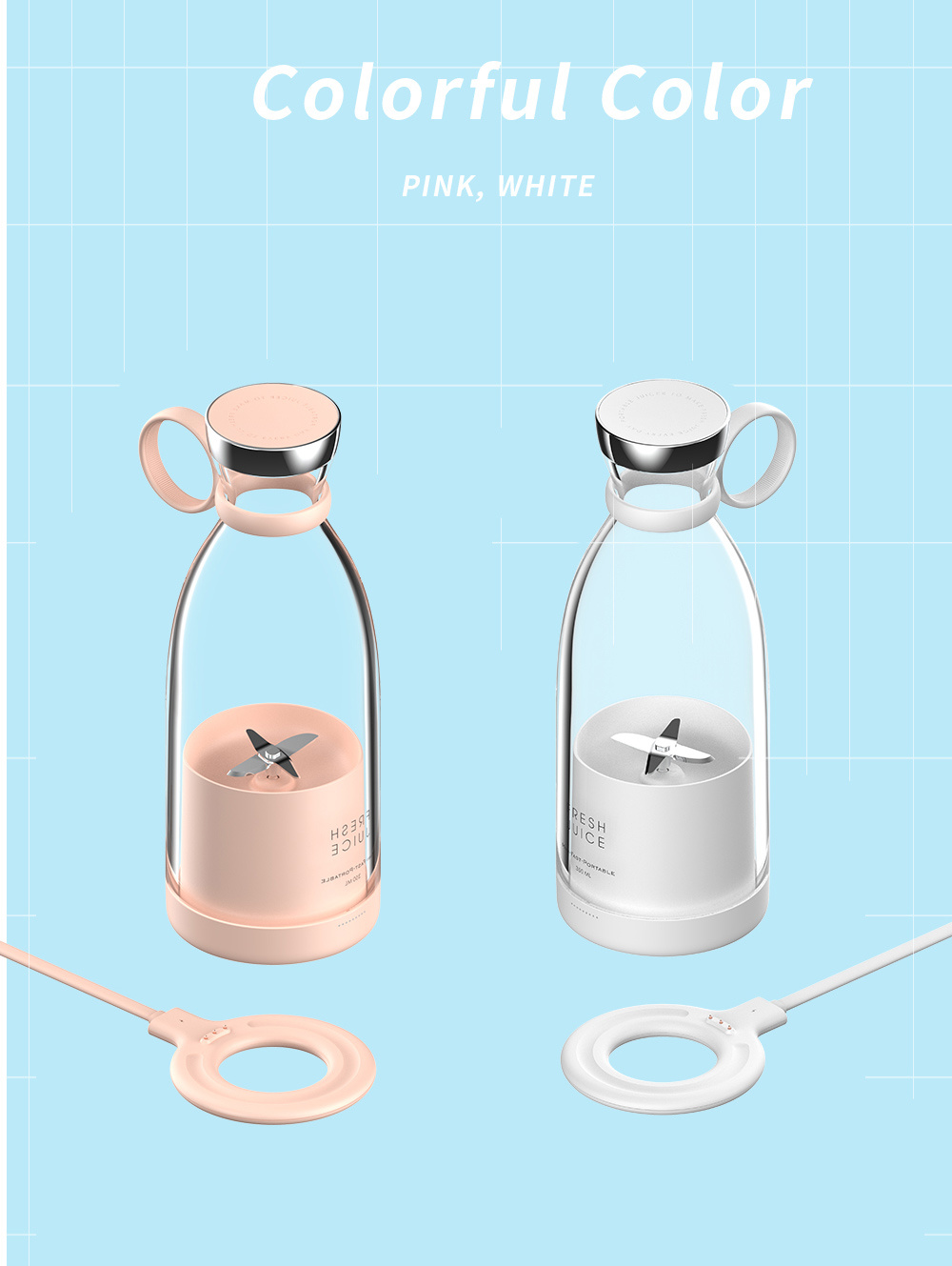 ポータブルジューサー用USB充電器、充電式ミキサー、フレッシ - Citrus Juicer Bar のレビューと価格