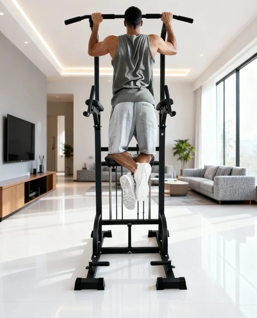 パワータワー プルアップディップステーション 450LBS  - Home Bar And Gym のレビューと価格