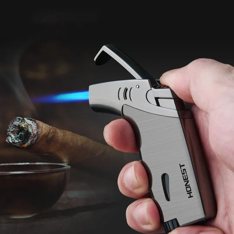 正直な屋外エルボブタンガスインフレータブル防風ジェットライタ - Smoking Gun Kit のレビューと価格