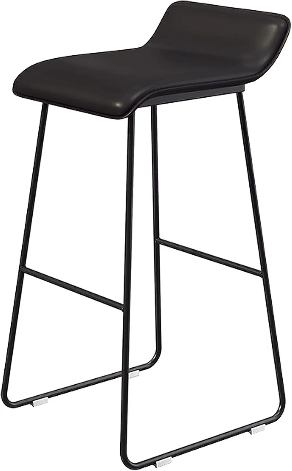 バースツール インダストリアルPUレザー バーチェア 背もた - Home Bar Stools のレビューと価格