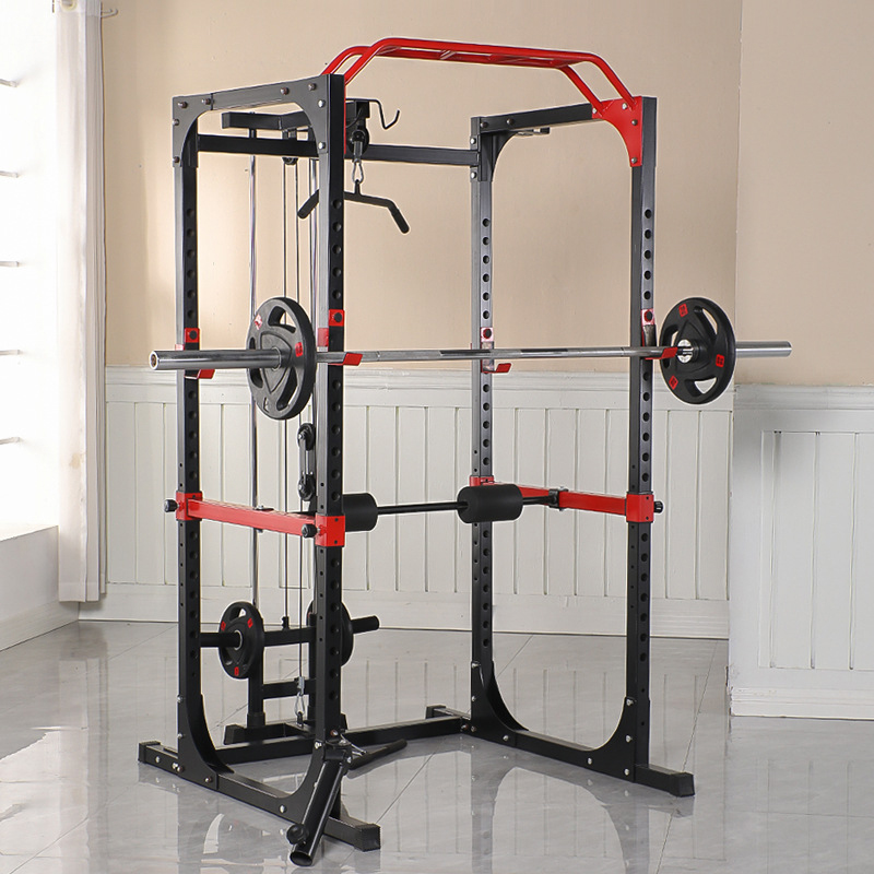商用パワーケージスクワットラック、マルチグリップ懸垂バー、調 - Home Bar And Gym のレビューと価格