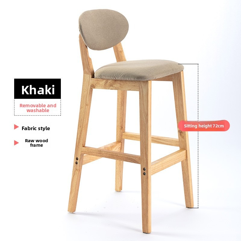 シンプルな無垢材のバーチェア、ダイニングチェア、レストランの - Home Bar Stools のレビューと価格
