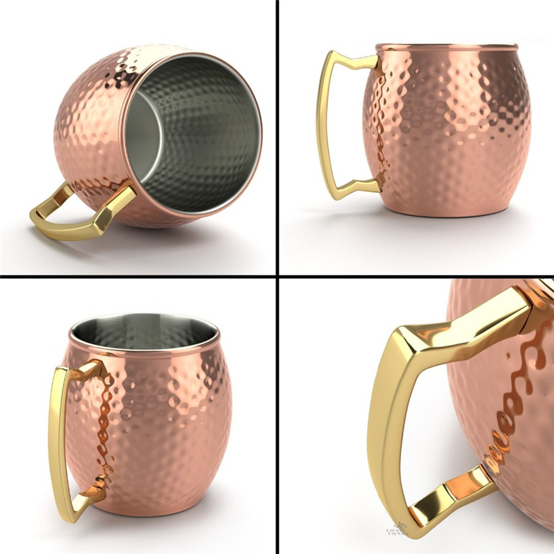 銅製マグカップ,ステンレスカップ,550ml,カクテルまたは - Mule Copper Mug のレビューと価格